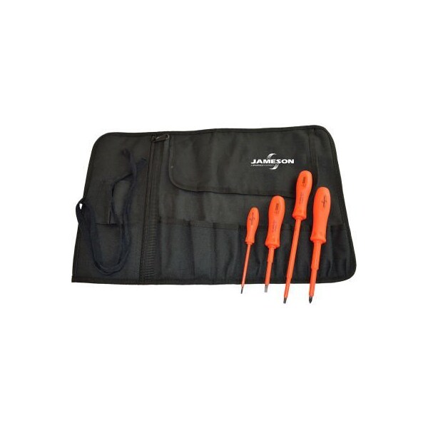 Jameson Tools 1000V Insulated Screwdriver Set, 4-Piece